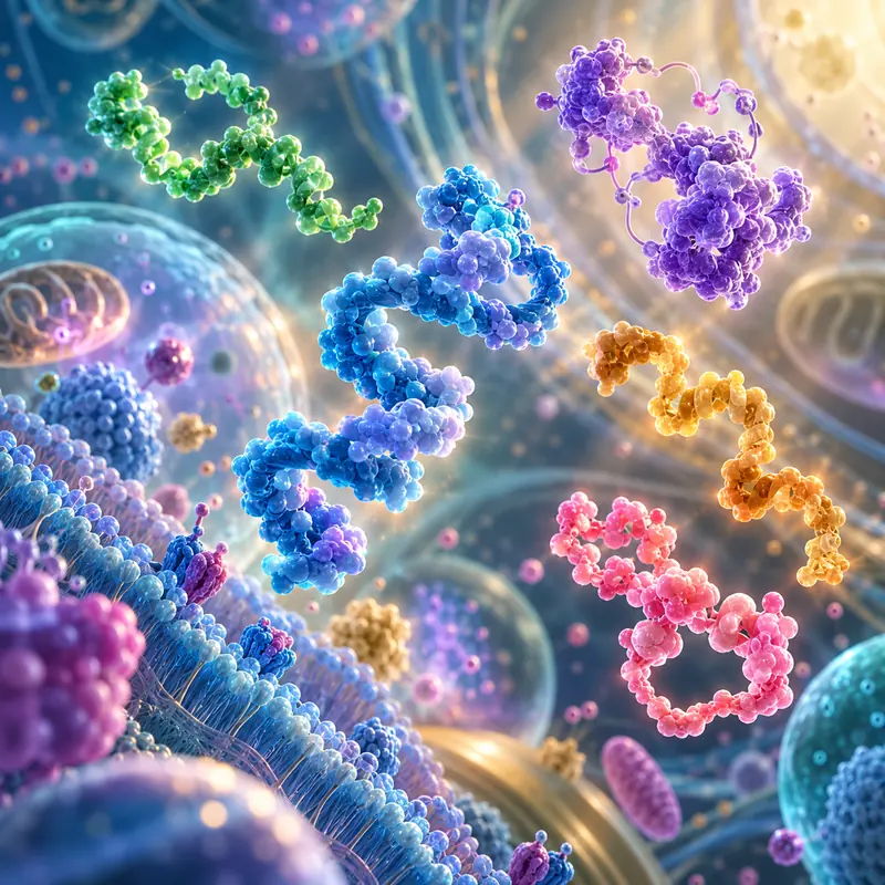 Conceptual protein forms around a cellular membrane.
